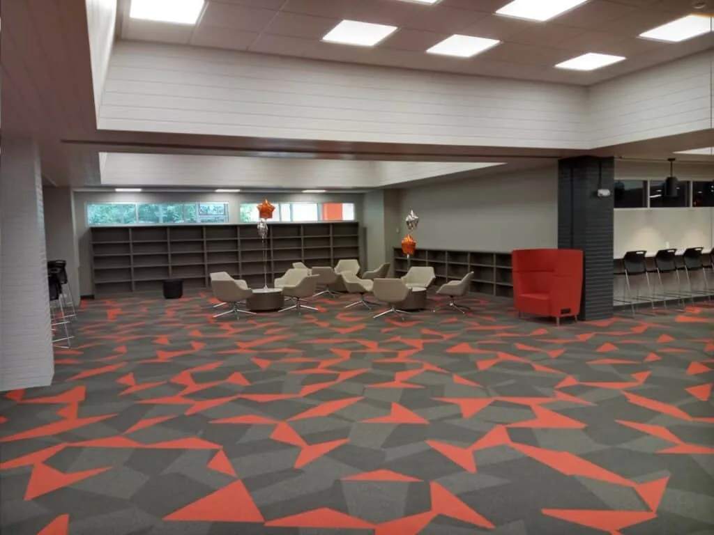 School commons seating area